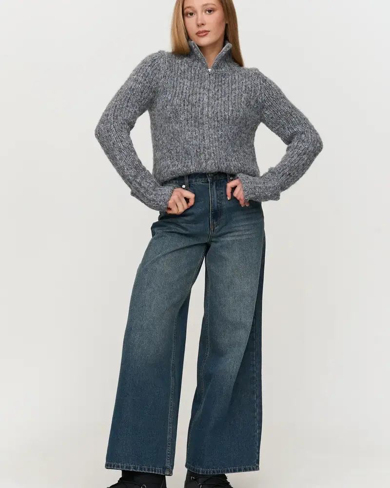 24Colors Veronica Knit Cardigan | Grey
