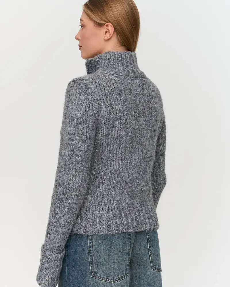 24Colors Veronica Knit Cardigan | Grey