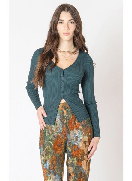 Jade Ribbed Sweater
