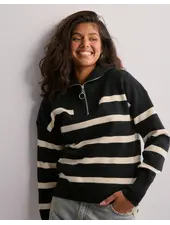 Vero Moda Saba Stripe Sweater | Black