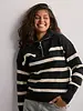 Vero Moda Saba Stripe Sweater | Black