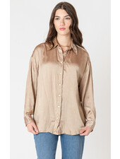 Crinkle Effect Lace Blouse
