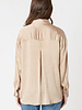 Crinkle Effect Lace Blouse