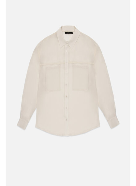 Grayson Sheer Shirt | Ecru