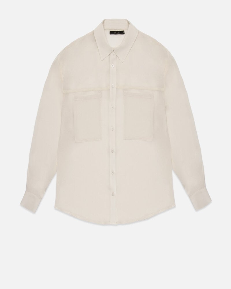 Grayson Sheer Shirt | Ecru