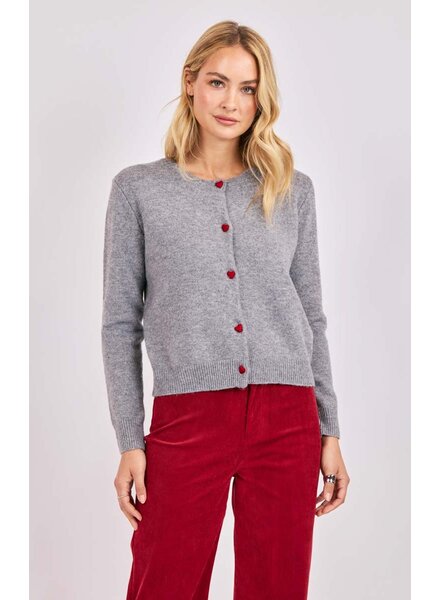 Leighton Heart Button Cardi