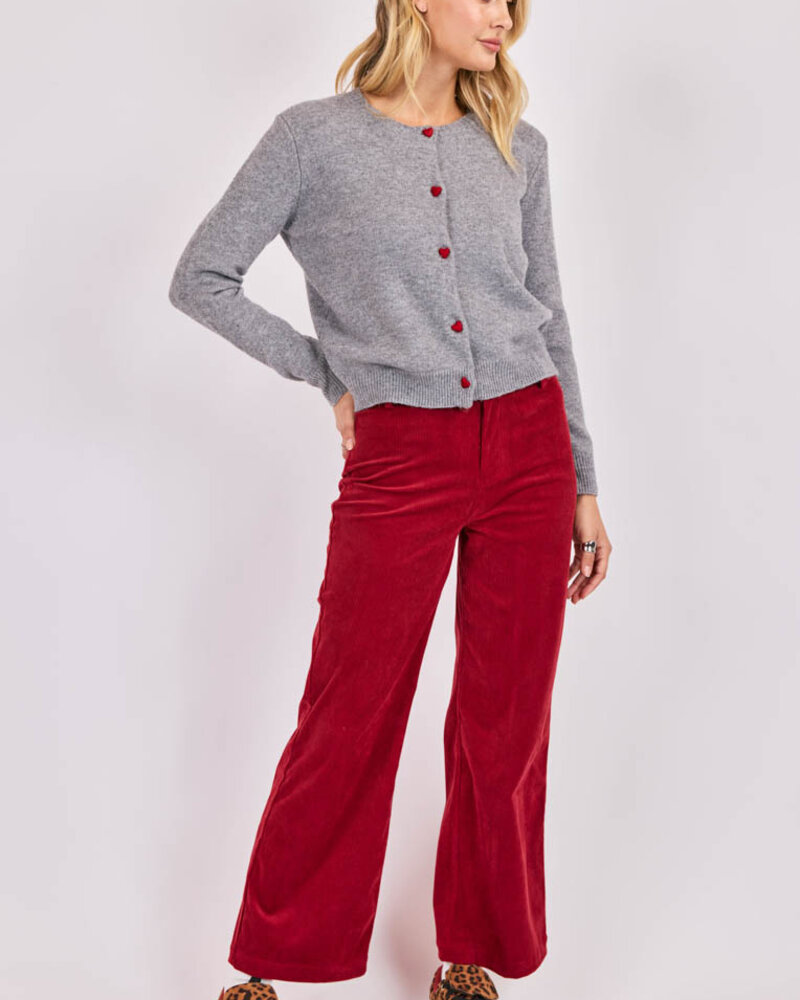 Leighton Heart Button Cardi
