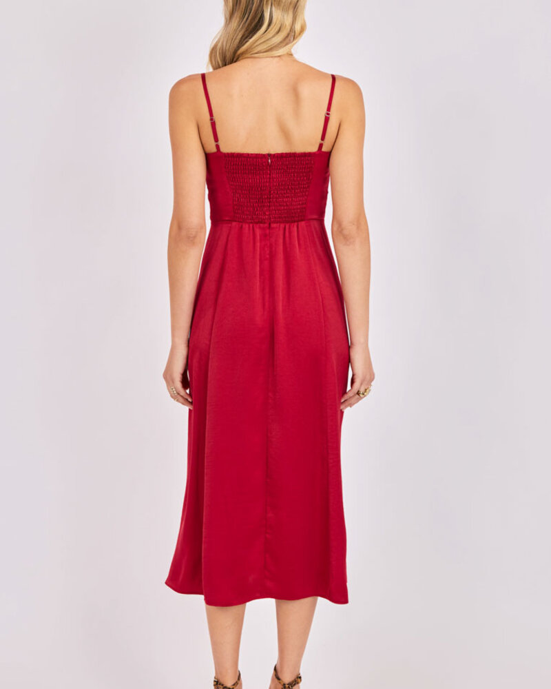 Romy Satin Midi Dress