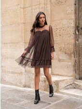 MaKenna Tulle Dress | Chocolate