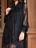 Ambre Lace Midi Dress | Black