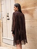 Ambre Lace Midi Dress | Chocolate
