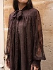 Ambre Lace Midi Dress | Chocolate