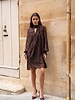 Ambre Lace Midi Dress | Chocolate