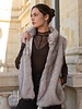 Genevieve Faux Fur Vest | Biege