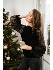Pauline Velvet Blouse