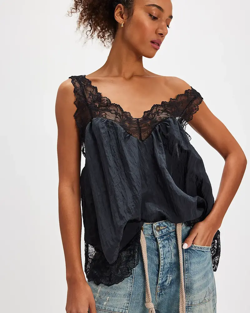 Free People Lacey Essential Tunic | Black