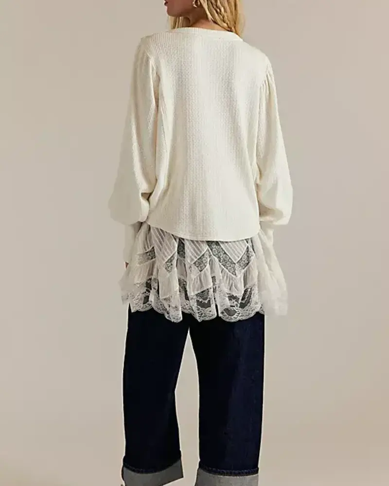 Free People Quinn Knit Thermal | Ivory