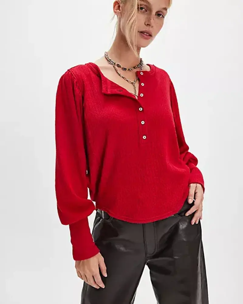 Free People Quinn Knit Thermal | Salsa