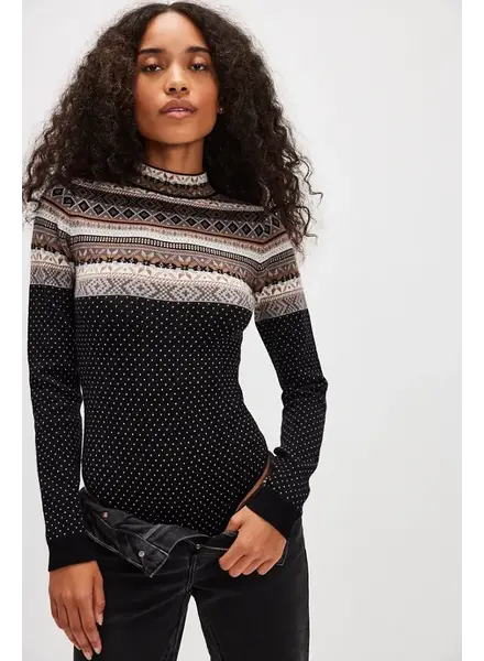 Free People Winter Warmer Bodysuit | Black