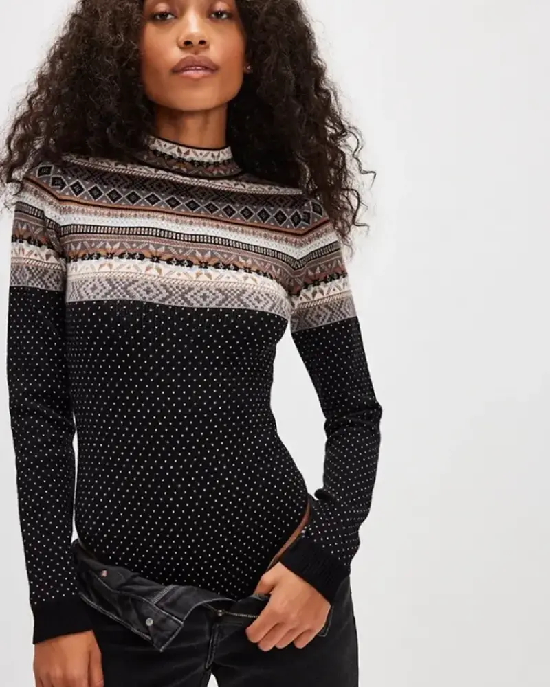 Free People Winter Warmer Bodysuit | Black
