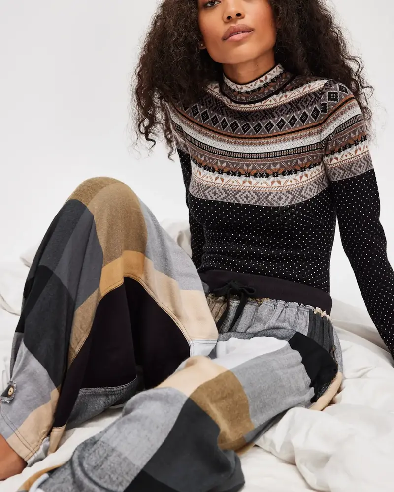 Free People Winter Warmer Bodysuit | Black