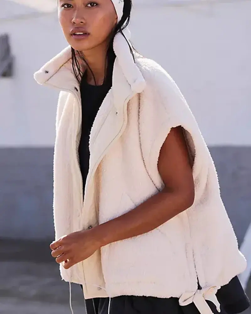 Free People Scout It Out Fleece Vest | Birch