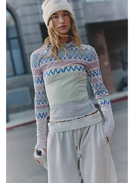 Free People Breathe Easy Printed Layer | Titan