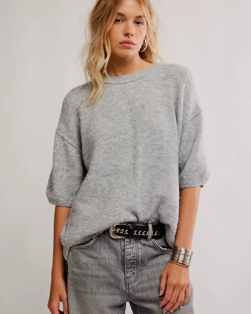 Free People Margot Sweater Tee | Heather Grey