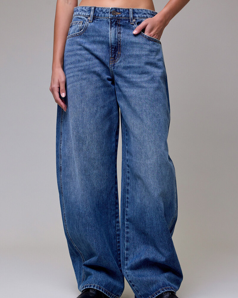 Sammie Barrel Jean | Medium Dark