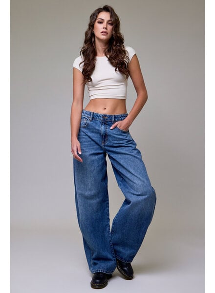 Sammie Barrel Jean | Medium Dark