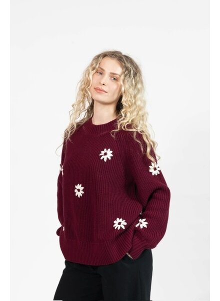 Smash + Tess Daisy Sweater | Merlot