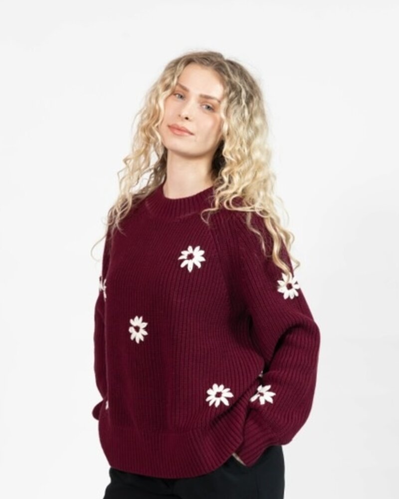 Smash + Tess Daisy Sweater | Merlot