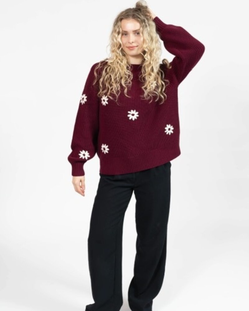 Smash + Tess Daisy Sweater | Merlot