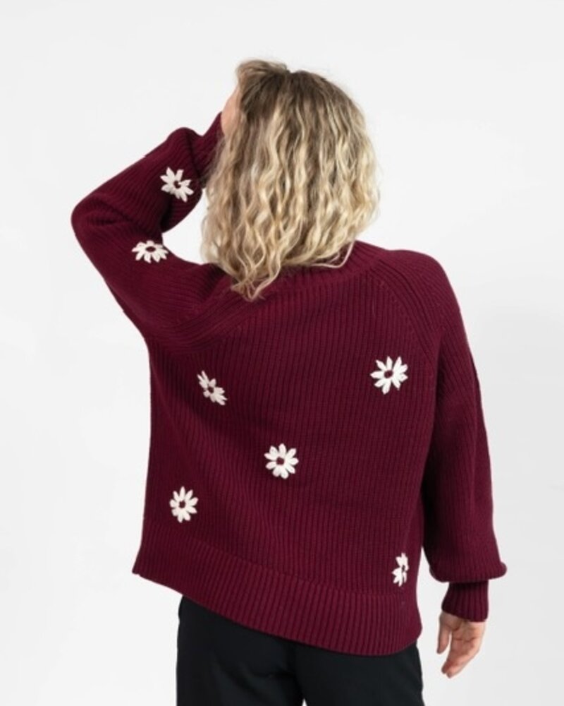 Smash + Tess Daisy Sweater | Merlot