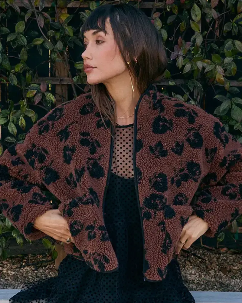 Free People Madisyn Mocha Jacket