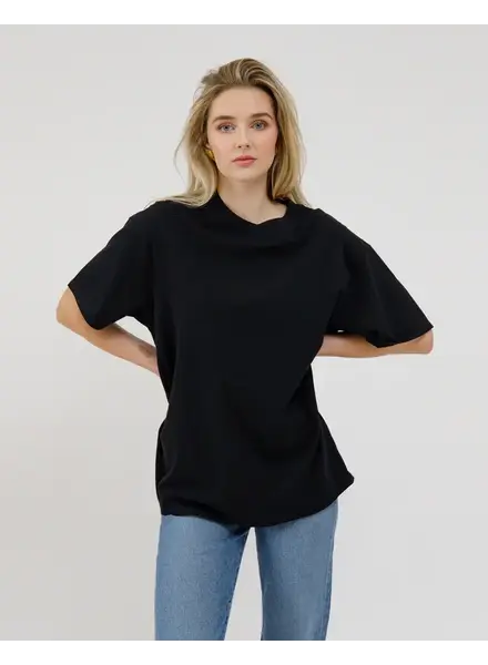 Oversized Boxy Tee | Black