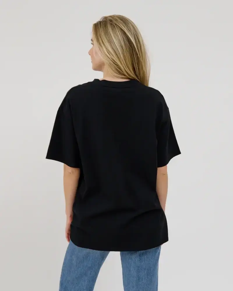 Oversized Boxy Tee | Black