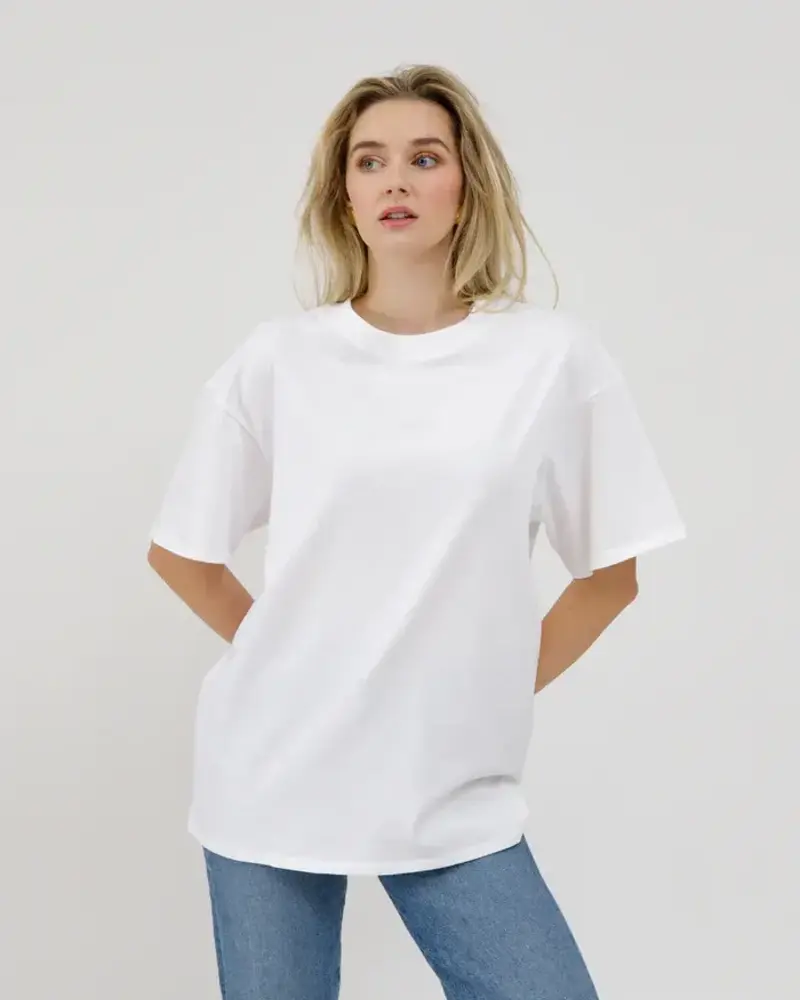 Oversized Boxy Tee | White