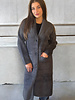 Yelash Longline Coatigan | Grey