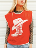Cowboy Boot Sweater Vest