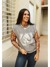 Horseshoe Sweater Vest