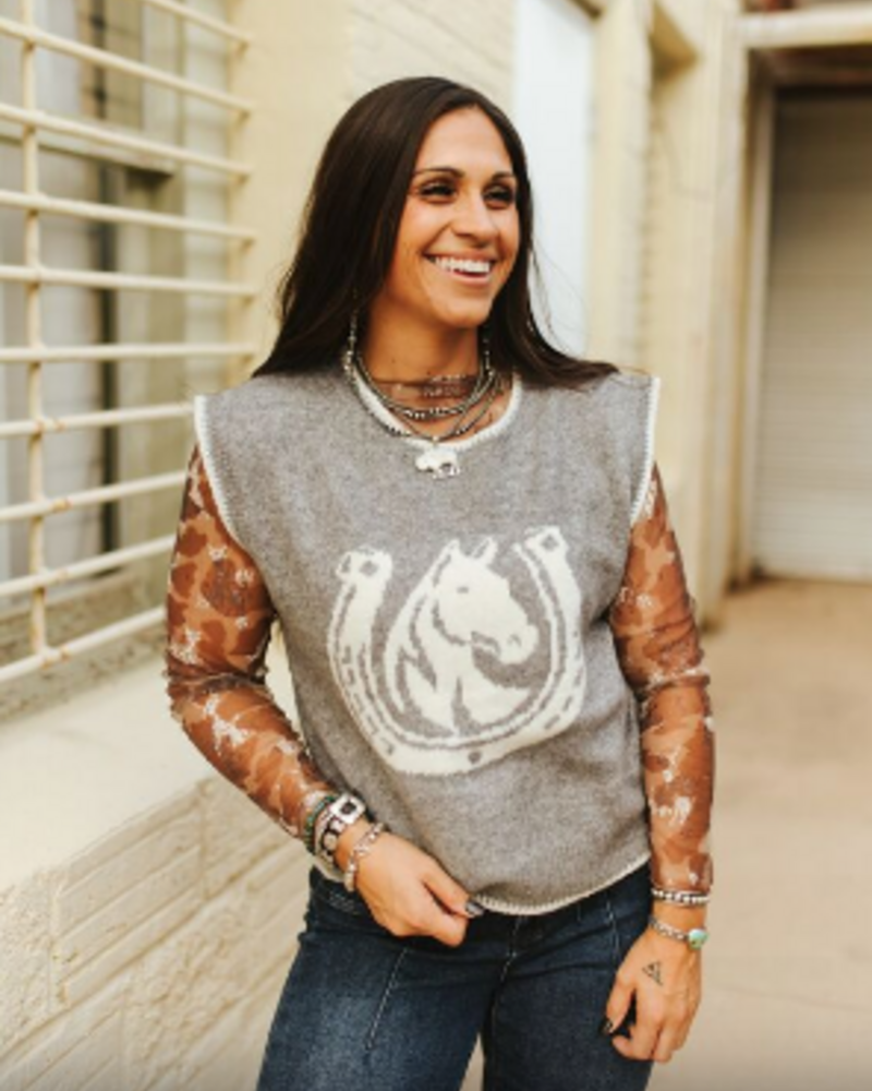 Horseshoe Sweater Vest