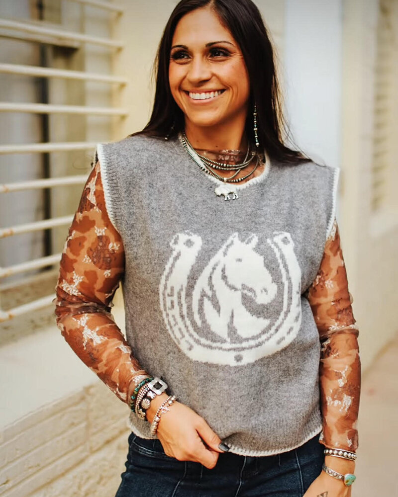 Horseshoe Sweater Vest