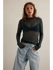 Free People Minding My Business Top | Green Oil