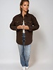 Leni Quilted Denim Jacket | Brown