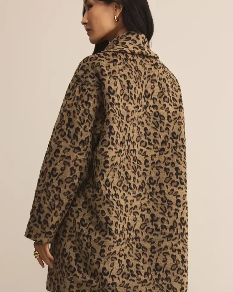 Z Supply Lennon Leopard Coat