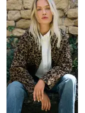 Z Supply Lennon Leopard Coat