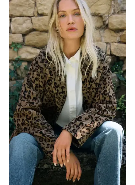 Z Supply Lennon Leopard Coat