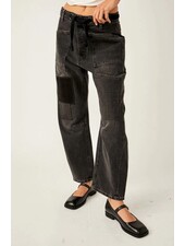 Free People Moxie Pull-On Barrel Jeans | Nighthawk