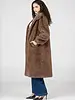 Faux Fur Long Coat | Mocha